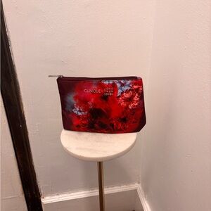 Clinique x Jonathan Cohen Red and Blue Pouch